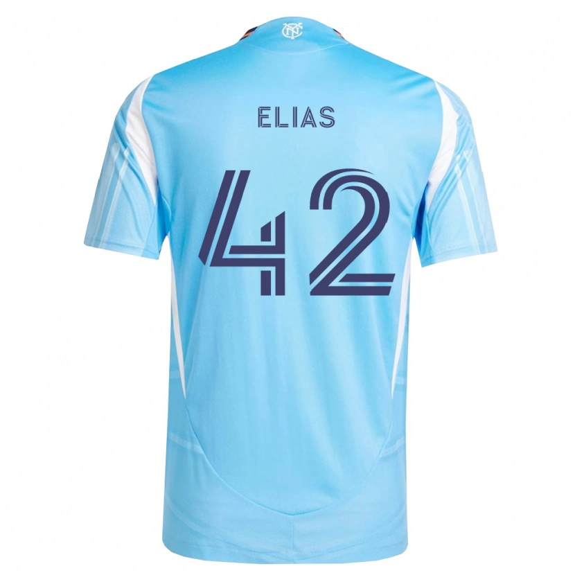 Danxen Niño Camiseta Piero Elias #42 Azul Cielo Blanco 1ª Equipación 2026/27 La Camisa México