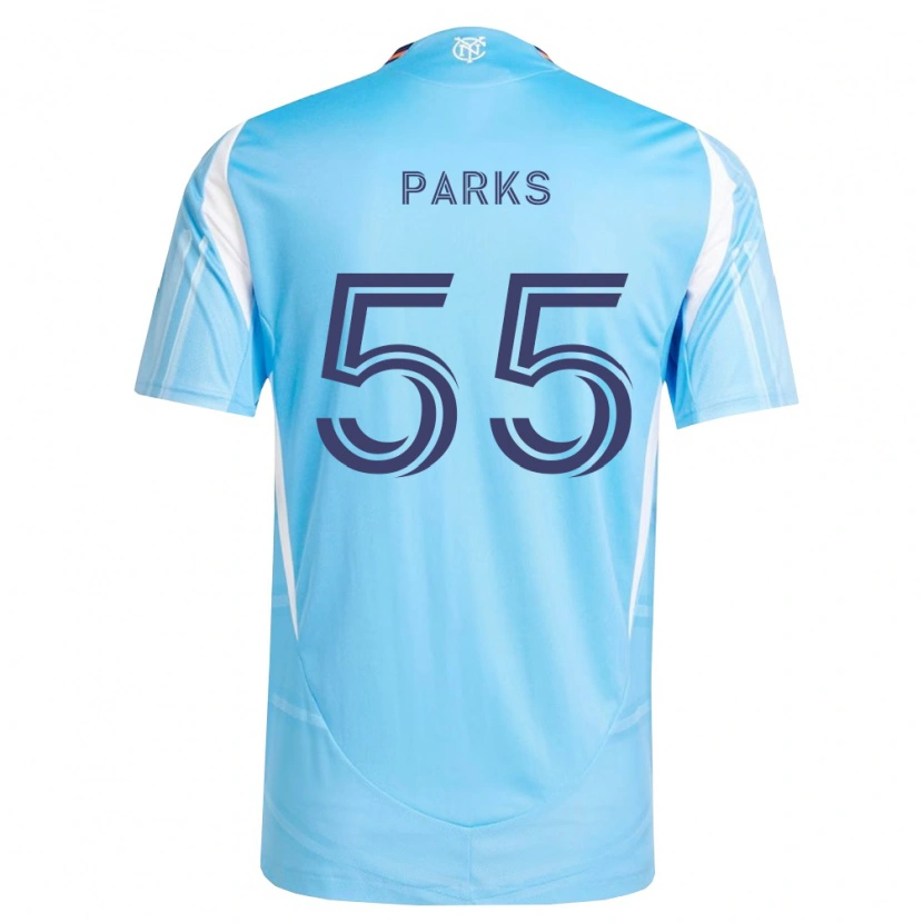 Danxen Niño Camiseta Keaton Parks #55 Azul Cielo Blanco 1ª Equipación 2026/27 La Camisa México