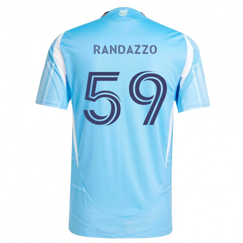 Danxen Niño Camiseta Dylan Randazzo #59 Azul Cielo Blanco 1ª Equipación 2026/27 La Camisa México