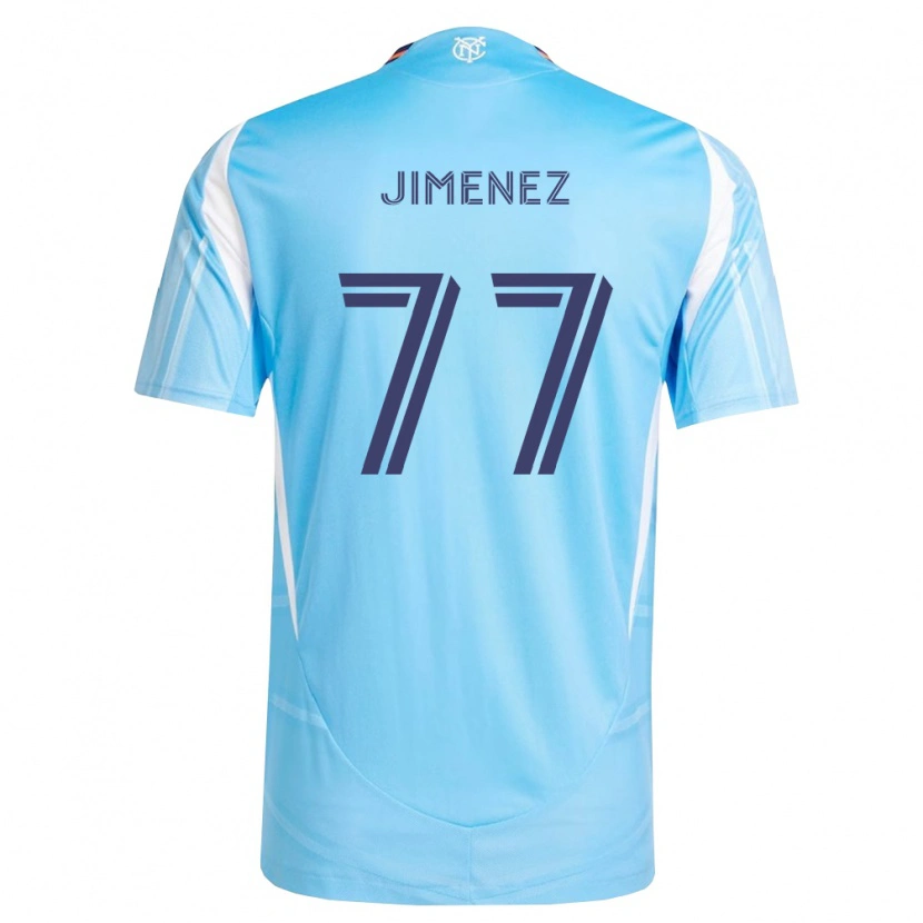 Danxen Niño Camiseta Jonathan Jiménez #77 Azul Cielo Blanco 1ª Equipación 2026/27 La Camisa México