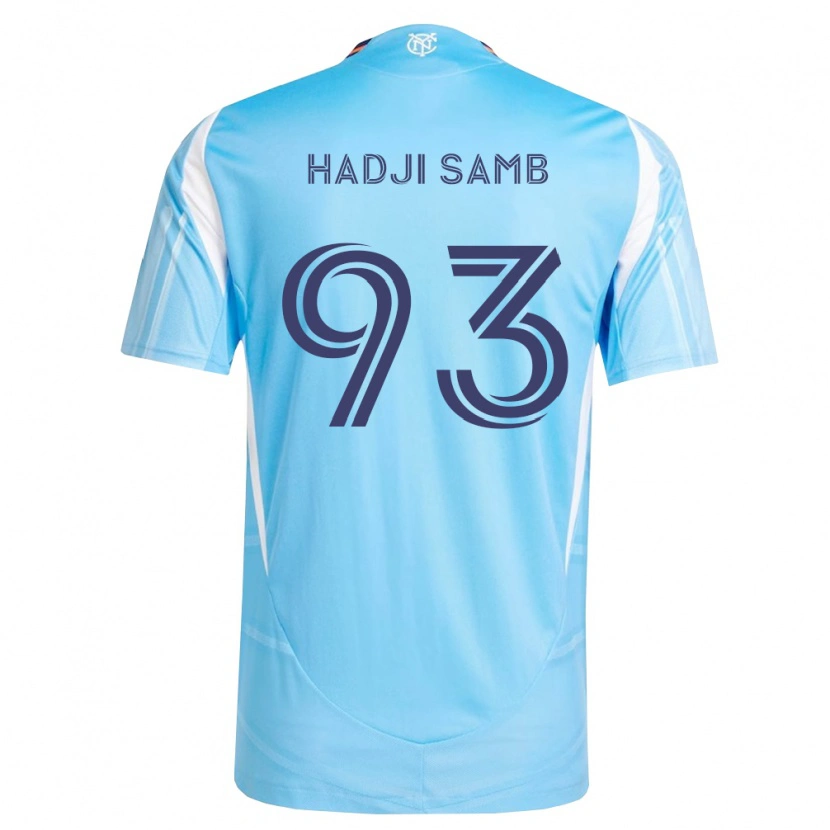 Danxen Niño Camiseta El Hadji Samb #93 Azul Cielo Blanco 1ª Equipación 2026/27 La Camisa México