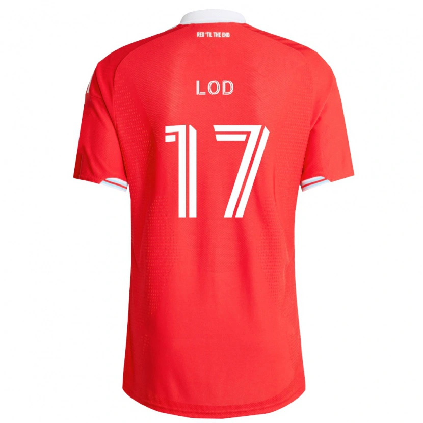 Danxen Niño Camiseta Robin Lod #17 Rojo Azul Profundo Blanco 1ª Equipación 2026/27 La Camisa México