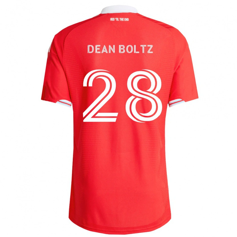 Danxen Niño Camiseta Dean Boltz #28 Rojo Azul Profundo Blanco 1ª Equipación 2026/27 La Camisa México