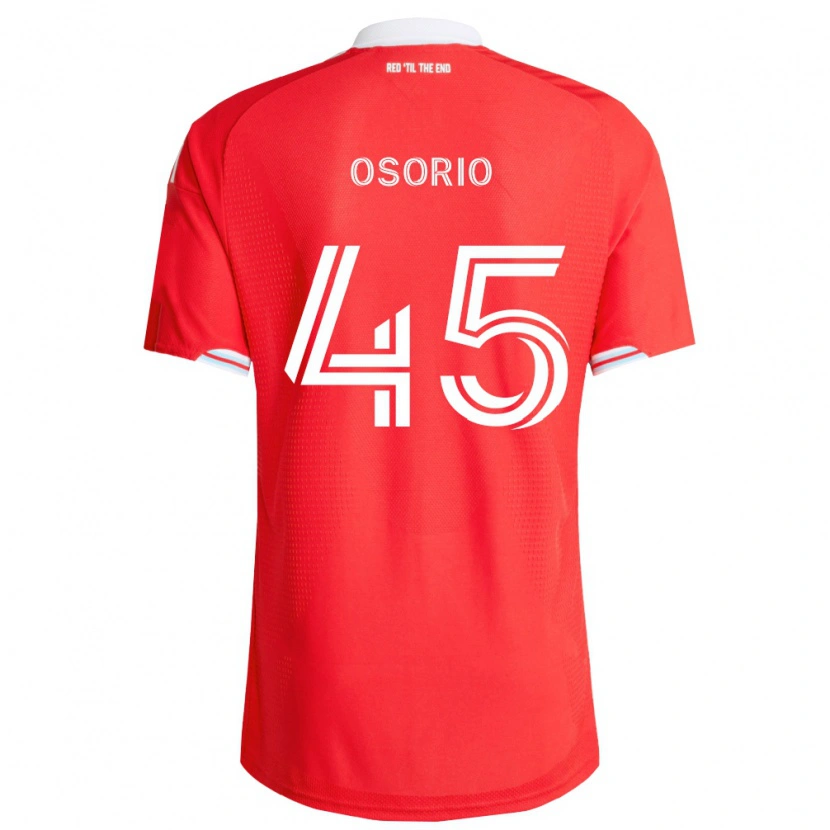 Danxen Niño Camiseta Harold Osorio #45 Rojo Azul Profundo Blanco 1ª Equipación 2026/27 La Camisa México