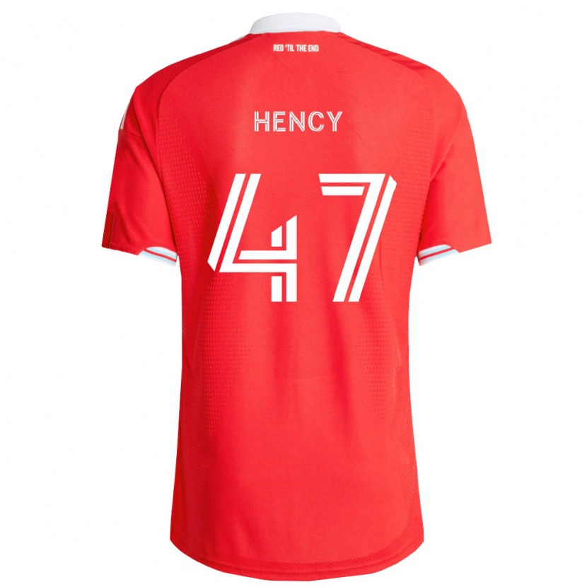 Danxen Niño Camiseta Billy Hency #47 Rojo Azul Profundo Blanco 1ª Equipación 2026/27 La Camisa México
