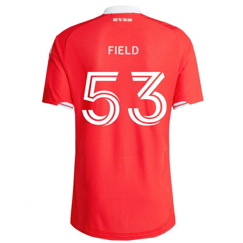 Danxen Niño Camiseta James Field #53 Rojo Azul Profundo Blanco 1ª Equipación 2026/27 La Camisa México