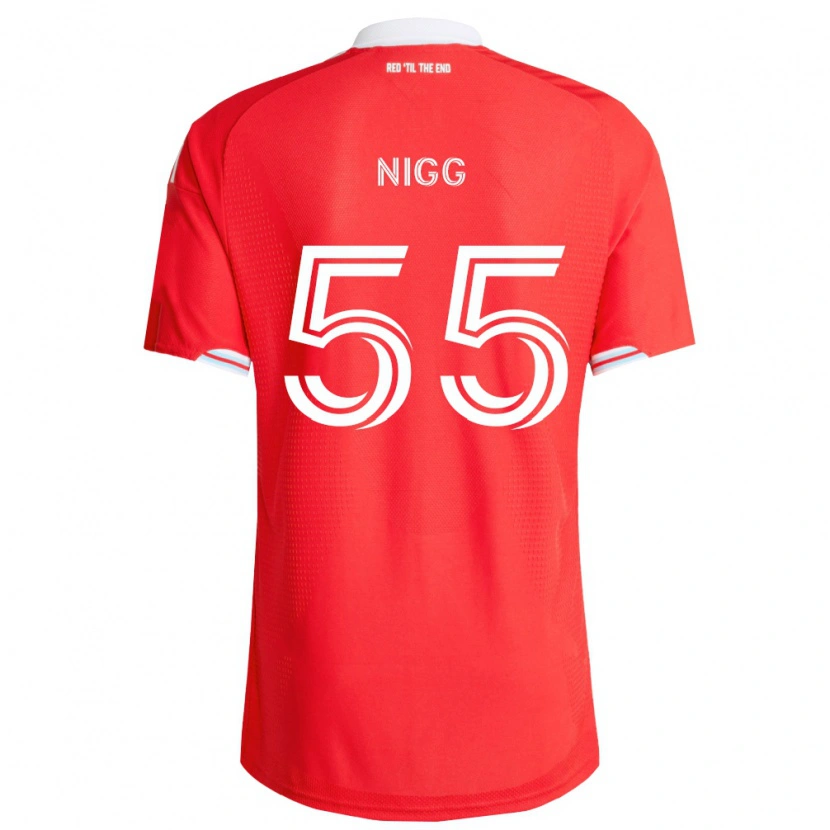 Danxen Niño Camiseta Damian Nigg #55 Rojo Azul Profundo Blanco 1ª Equipación 2026/27 La Camisa México