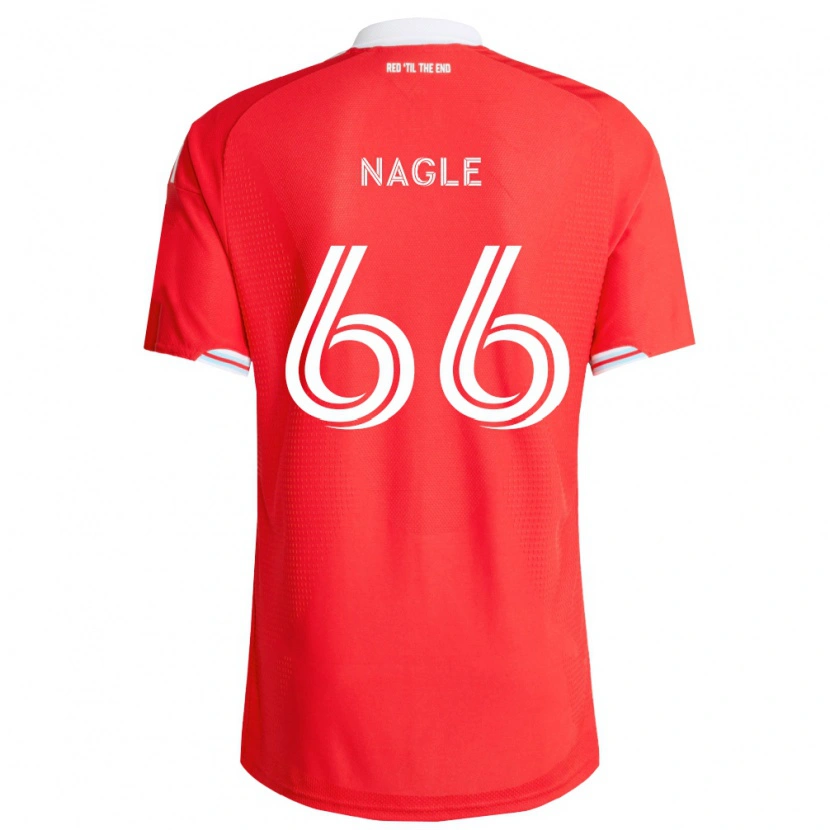 Danxen Niño Camiseta Chase Nagle #66 Rojo Azul Profundo Blanco 1ª Equipación 2026/27 La Camisa México