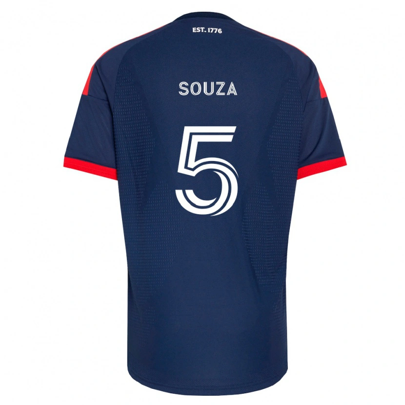 Danxen Niño Camiseta Victor Souza #5 Azul Real Rojo Blanco 1ª Equipación 2026/27 La Camisa México