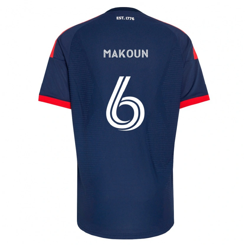 Danxen Niño Camiseta Christian Makoun #6 Azul Real Rojo Blanco 1ª Equipación 2026/27 La Camisa México
