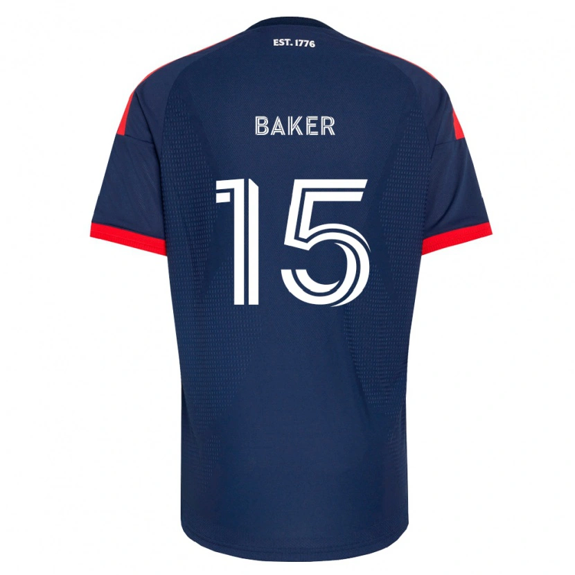 Danxen Niño Camiseta Cody Baker #15 Azul Real Rojo Blanco 1ª Equipación 2026/27 La Camisa México