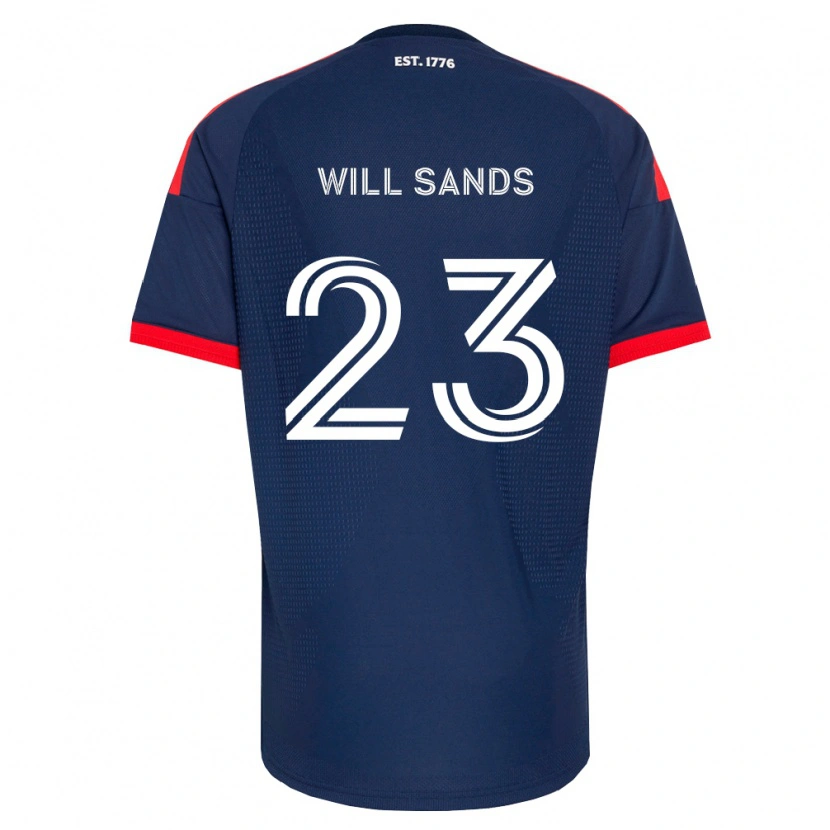 Danxen Niño Camiseta Will Sands #23 Azul Real Rojo Blanco 1ª Equipación 2026/27 La Camisa México