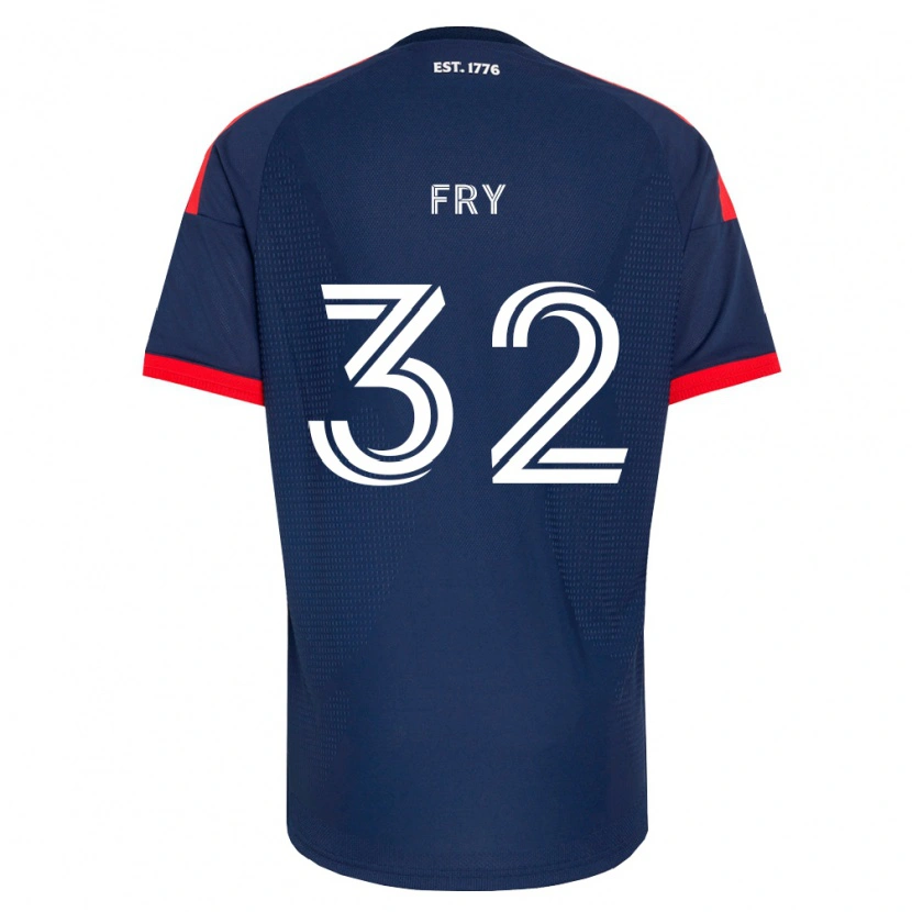 Danxen Niño Camiseta Malcolm Fry #32 Azul Real Rojo Blanco 1ª Equipación 2026/27 La Camisa México