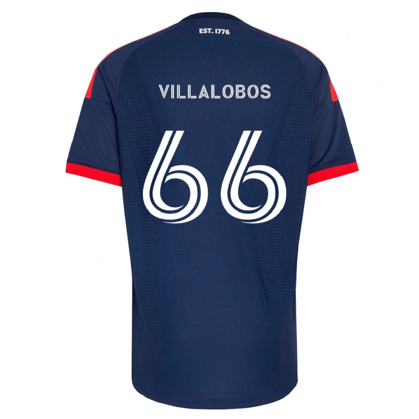 Danxen Niño Camiseta Ivan Villalobos #66 Azul Real Rojo Blanco 1ª Equipación 2026/27 La Camisa México