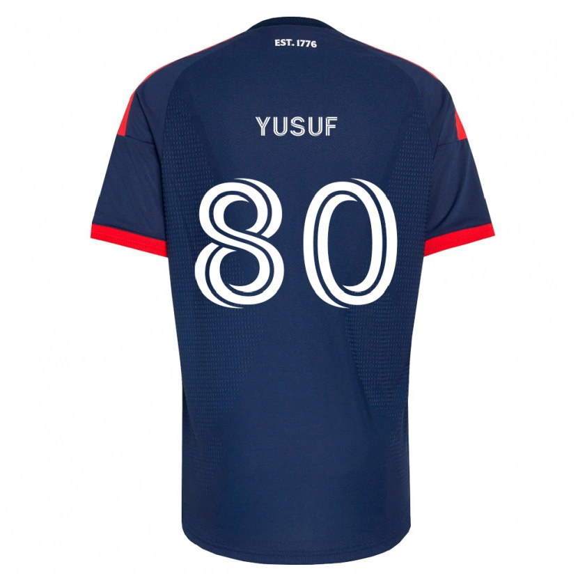 Danxen Niño Camiseta Alhassan Yusuf #80 Azul Real Rojo Blanco 1ª Equipación 2026/27 La Camisa México