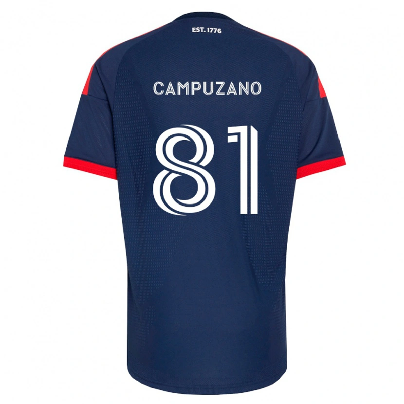 Danxen Niño Camiseta Nico Campuzano #81 Azul Real Rojo Blanco 1ª Equipación 2026/27 La Camisa México