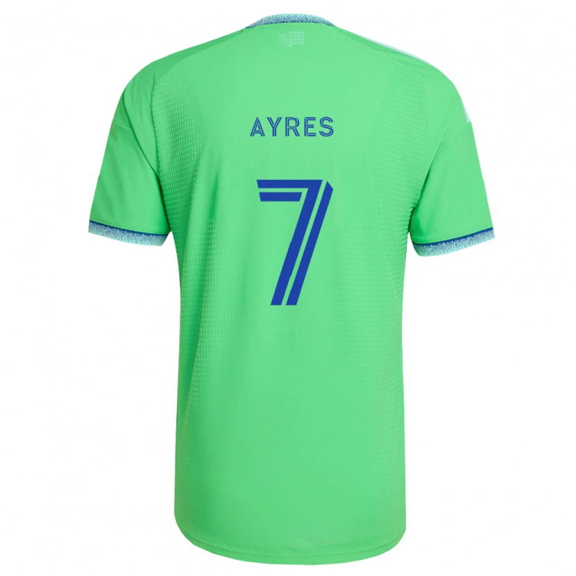 Danxen Niño Camiseta Melina Ayres #7 Verde Azul Claro 1ª Equipación 2026/27 La Camisa México