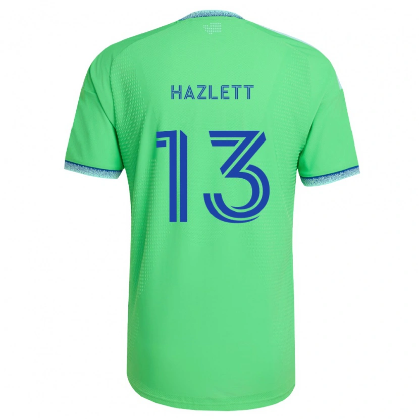 Danxen Niño Camiseta Kimberly Hazlett #13 Verde Azul Claro 1ª Equipación 2026/27 La Camisa México