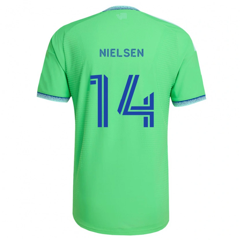 Danxen Niño Camiseta Taylor Nielsen #14 Verde Azul Claro 1ª Equipación 2026/27 La Camisa México
