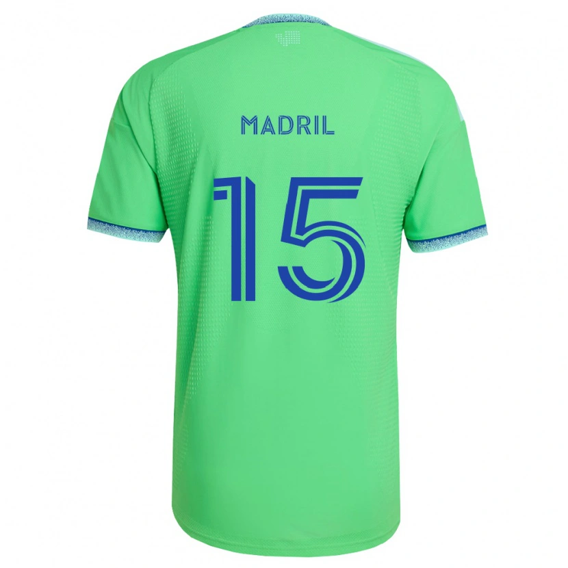 Danxen Niño Camiseta Emily Madril #15 Verde Azul Claro 1ª Equipación 2026/27 La Camisa México