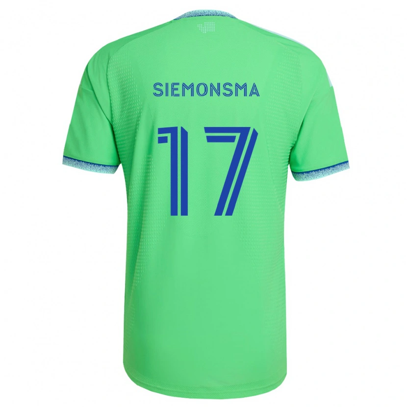Danxen Niño Camiseta Sianna Siemonsma #17 Verde Azul Claro 1ª Equipación 2026/27 La Camisa México