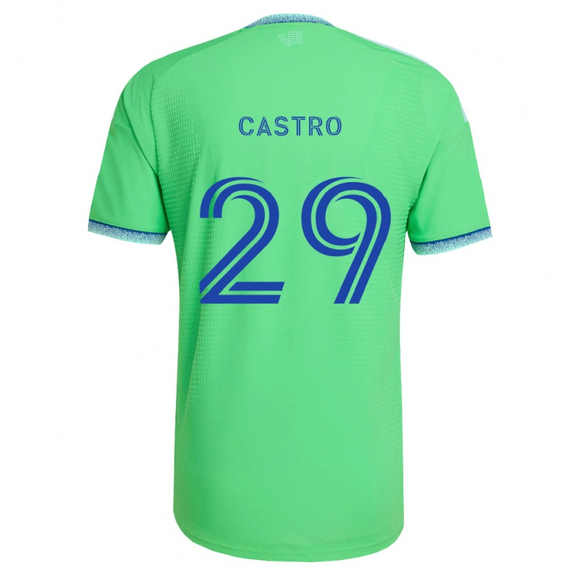 Danxen Niño Camiseta Jacob Castro #29 Verde Azul Claro 1ª Equipación 2026/27 La Camisa México