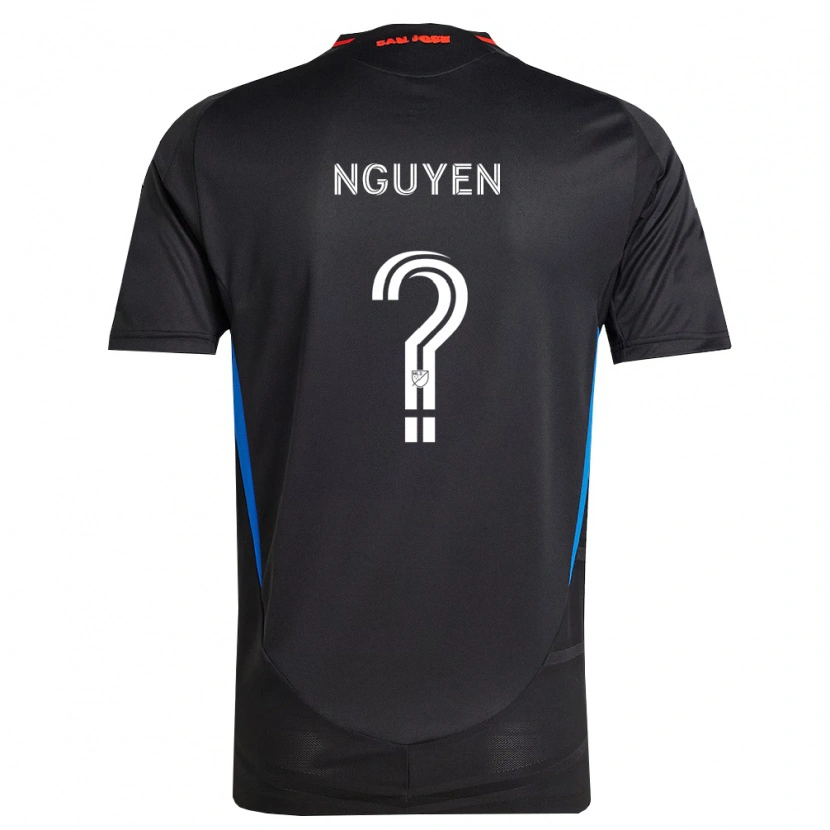Danxen Niño Camiseta Christopher Nguyen #0 Azul Blanco Negro 1ª Equipación 2026/27 La Camisa México