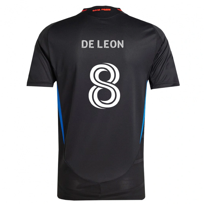 Danxen Niño Camiseta Brandon De Leon #8 Azul Blanco Negro 1ª Equipación 2026/27 La Camisa México