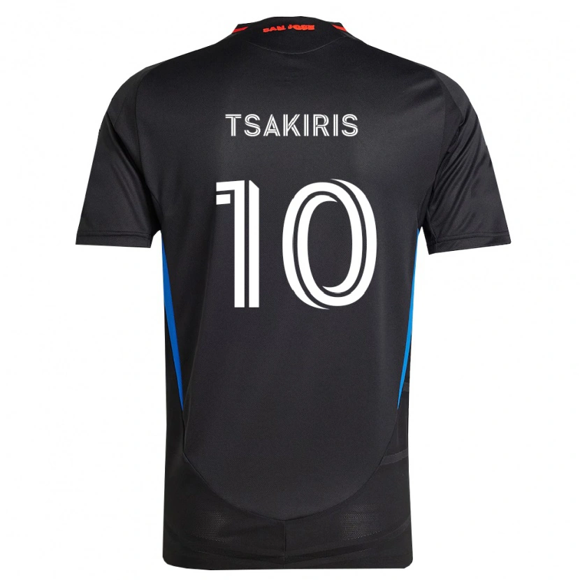Danxen Niño Camiseta Niko Tsakiris #10 Azul Blanco Negro 1ª Equipación 2026/27 La Camisa México