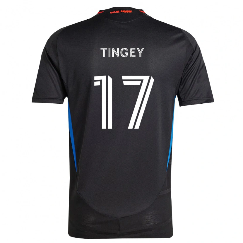 Danxen Niño Camiseta Keegan Tingey #17 Azul Blanco Negro 1ª Equipación 2026/27 La Camisa México