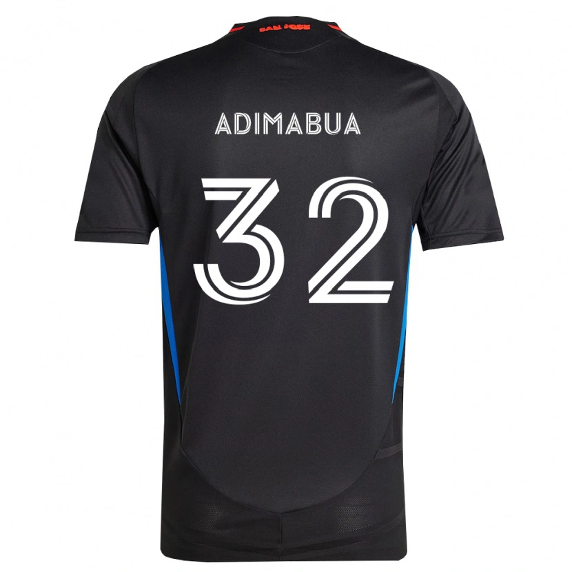 Danxen Niño Camiseta Nonso Adimabua #32 Azul Blanco Negro 1ª Equipación 2026/27 La Camisa México