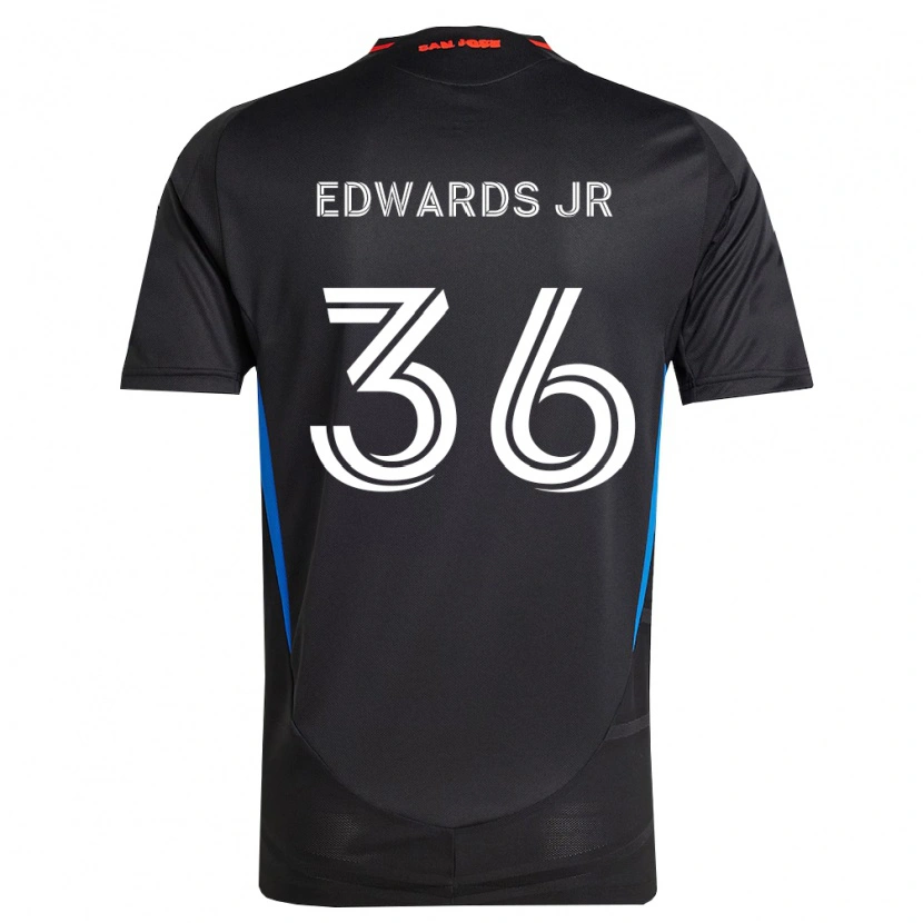 Danxen Niño Camiseta Earl Edwards Jr. #36 Azul Blanco Negro 1ª Equipación 2026/27 La Camisa México