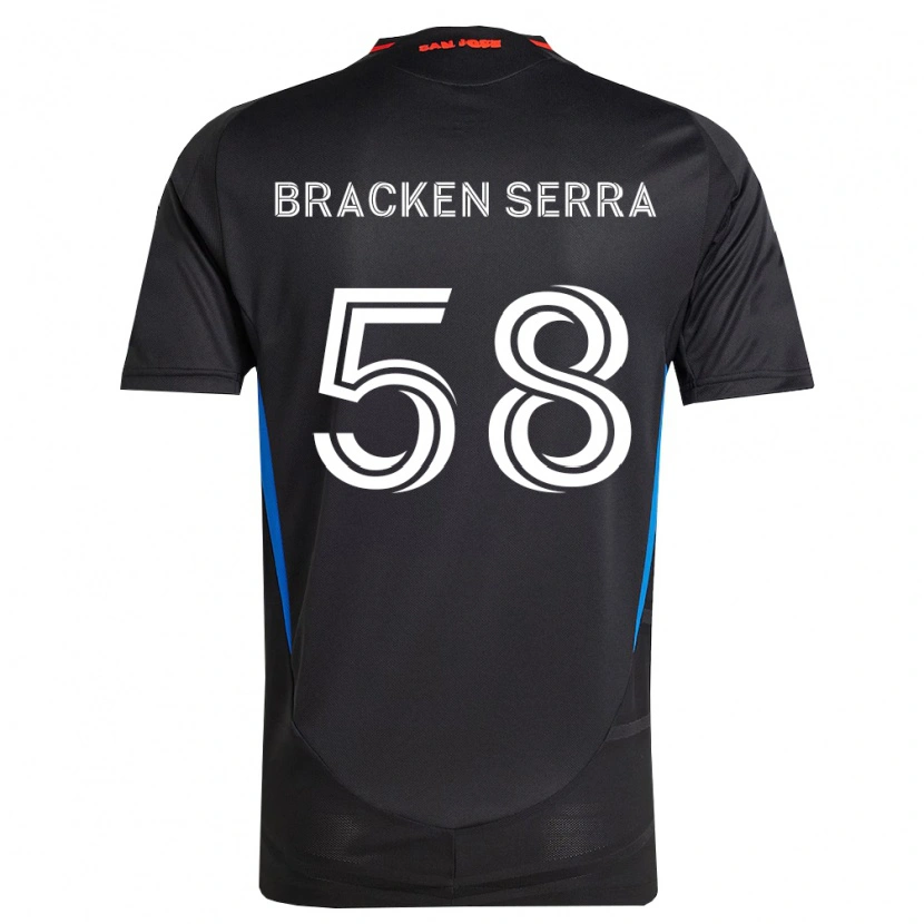 Danxen Niño Camiseta Gabriel Bracken Serra #58 Azul Blanco Negro 1ª Equipación 2026/27 La Camisa México