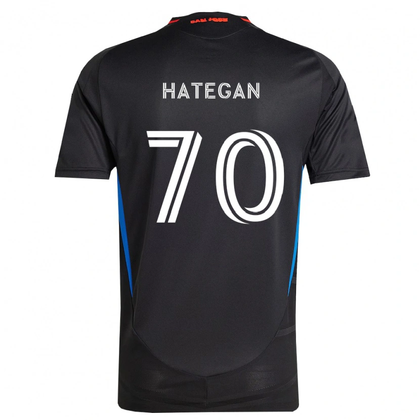 Danxen Niño Camiseta Roberto Hategan #70 Azul Blanco Negro 1ª Equipación 2026/27 La Camisa México