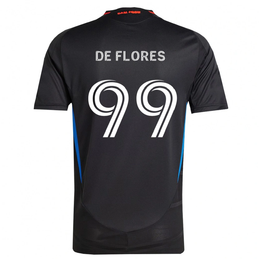 Danxen Niño Camiseta Shane De Flores #99 Azul Blanco Negro 1ª Equipación 2026/27 La Camisa México