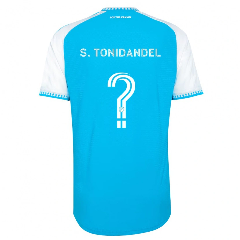 Danxen Niño Camiseta Simon Tonidandel #0 Azul Cielo Blanco Negro 1ª Equipación 2026/27 La Camisa México