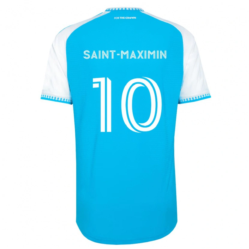Danxen Niño Camiseta Allan Saint-Maximin #10 Azul Cielo Blanco Negro 1ª Equipación 2026/27 La Camisa México