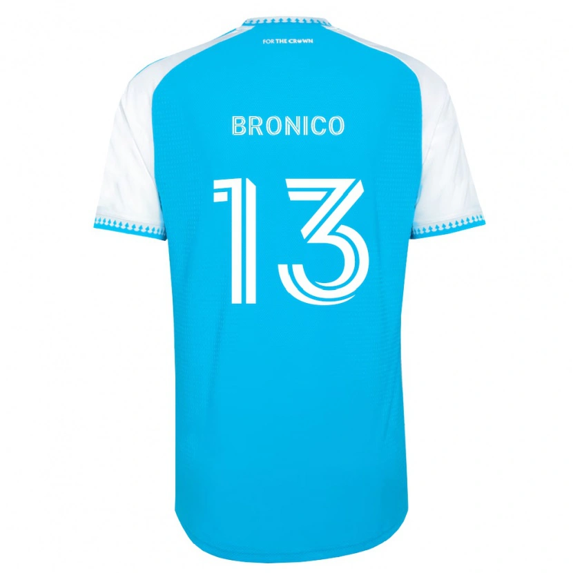 Danxen Niño Camiseta Brandt Bronico #13 Azul Cielo Blanco Negro 1ª Equipación 2026/27 La Camisa México