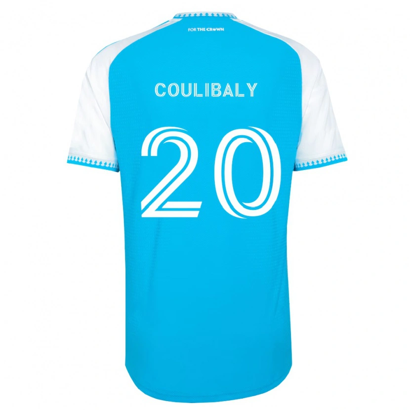 Danxen Niño Camiseta Baye Coulibaly #20 Azul Cielo Blanco Negro 1ª Equipación 2026/27 La Camisa México