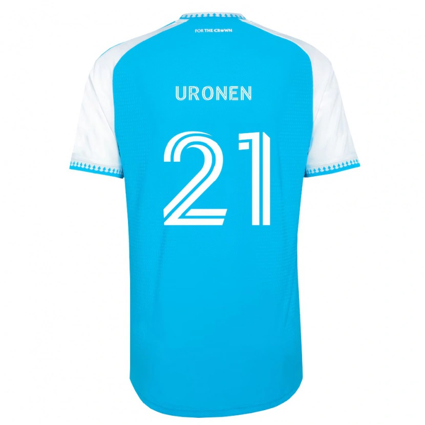 Danxen Niño Camiseta Jere Uronen #21 Azul Cielo Blanco Negro 1ª Equipación 2026/27 La Camisa México