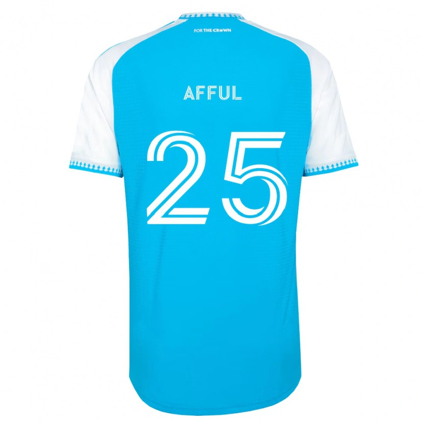 Danxen Niño Camiseta Harrison Afful #25 Azul Cielo Blanco Negro 1ª Equipación 2026/27 La Camisa México
