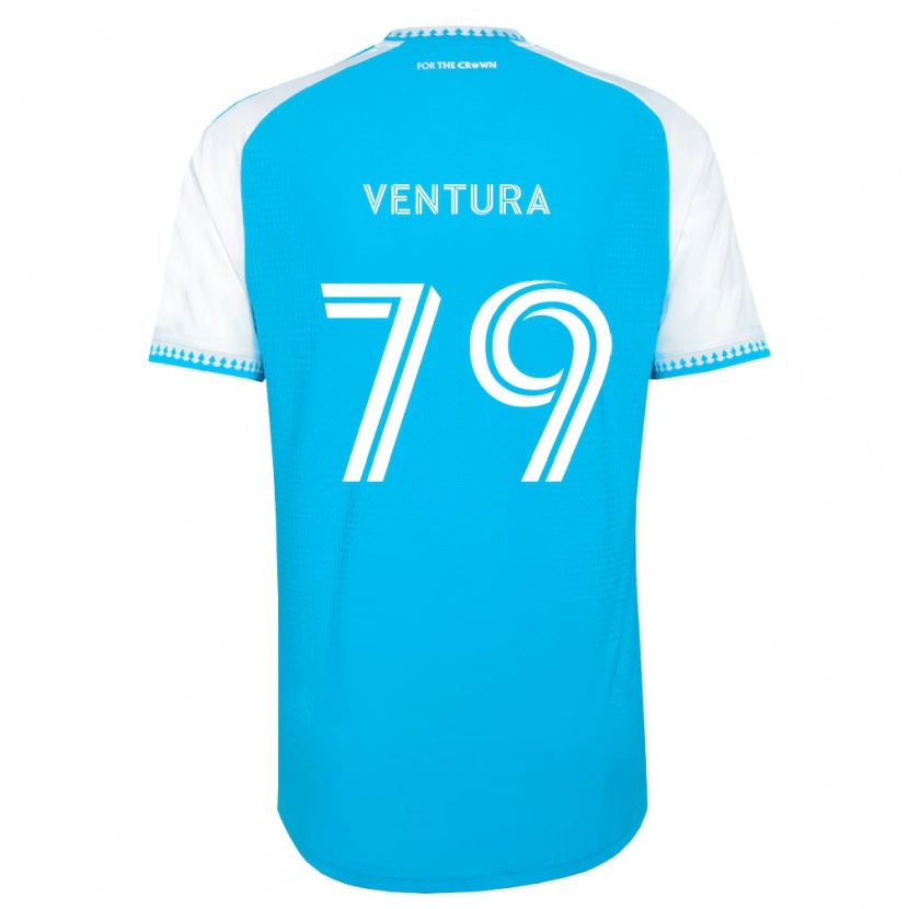 Danxen Niño Camiseta Sebastian Ventura #79 Azul Cielo Blanco Negro 1ª Equipación 2026/27 La Camisa México