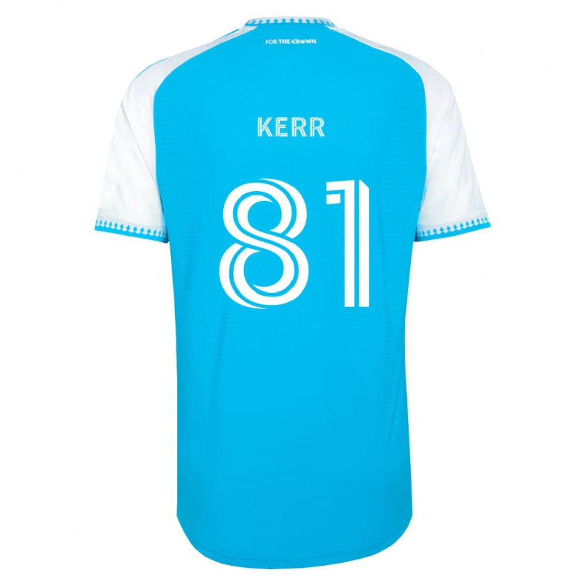 Danxen Niño Camiseta Keegan Kerr #81 Azul Cielo Blanco Negro 1ª Equipación 2026/27 La Camisa México