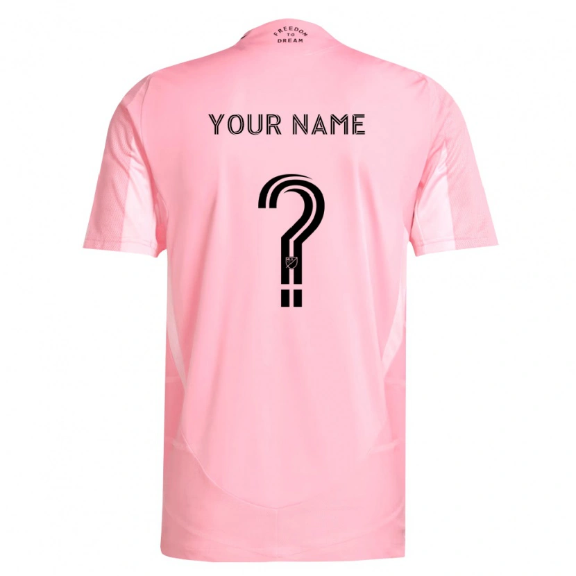 Danxen Niño Camiseta Su Nombre #0 Rosa Negro 1ª Equipación 2026/27 La Camisa México