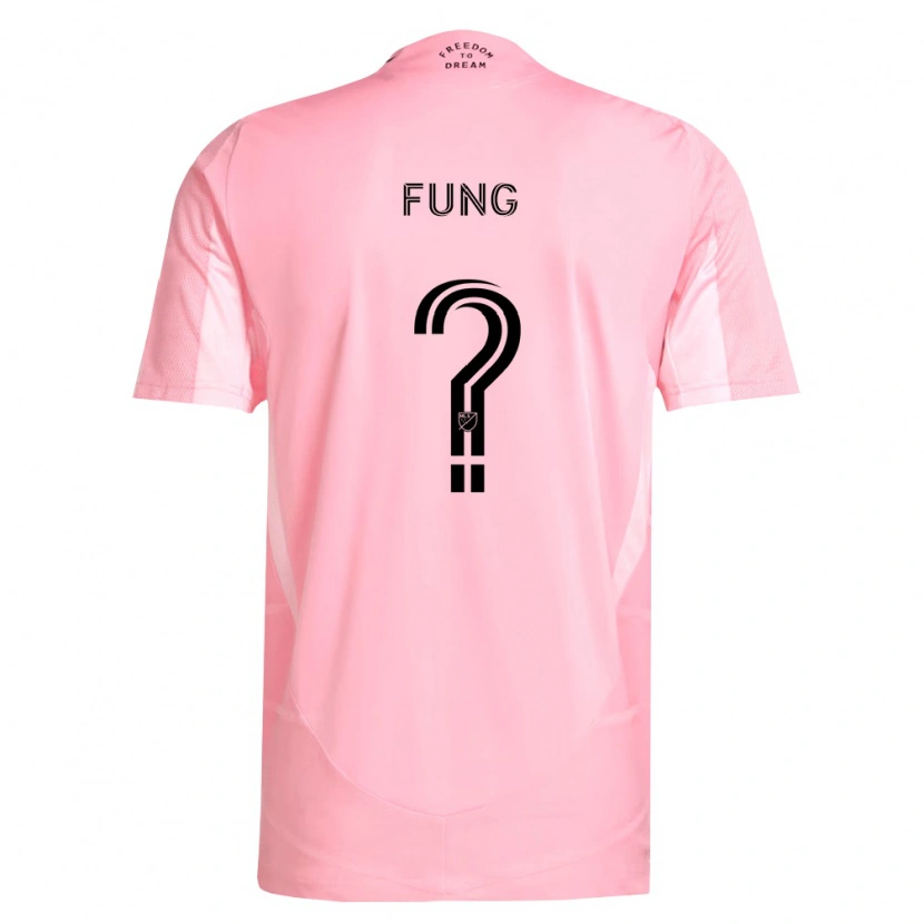 Danxen Niño Camiseta Victor Fung #0 Rosa Negro 1ª Equipación 2026/27 La Camisa México