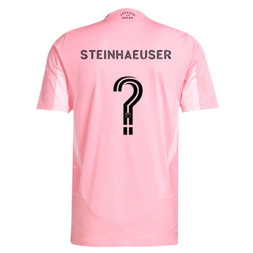 Danxen Niño Camiseta Marcus Steinhaeuser #0 Rosa Negro 1ª Equipación 2026/27 La Camisa México