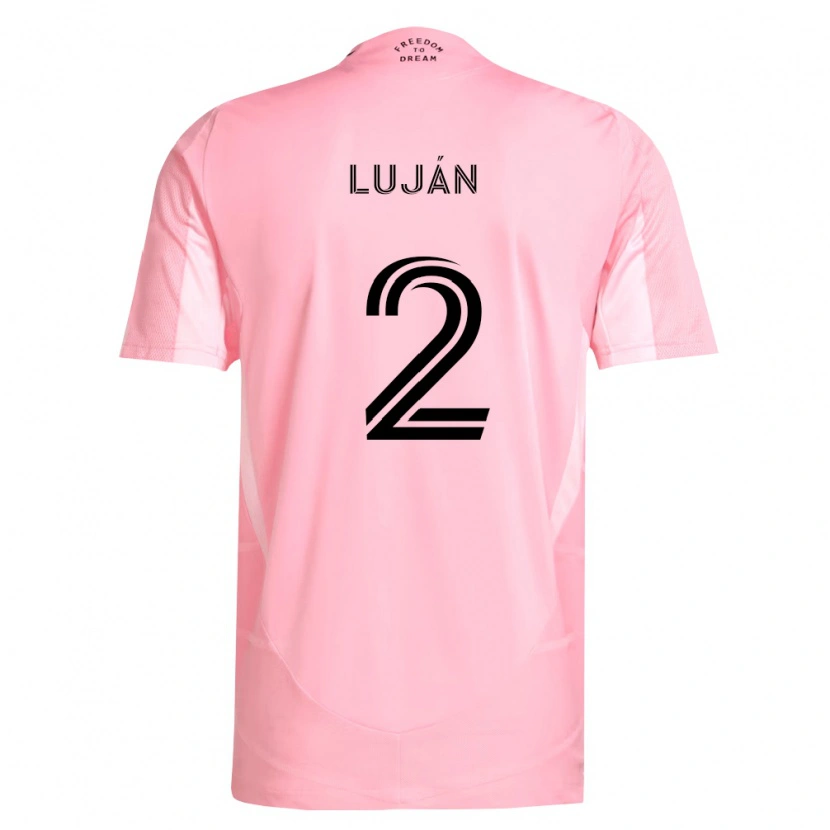 Danxen Niño Camiseta Gonzalo Luján #2 Rosa Negro 1ª Equipación 2026/27 La Camisa México