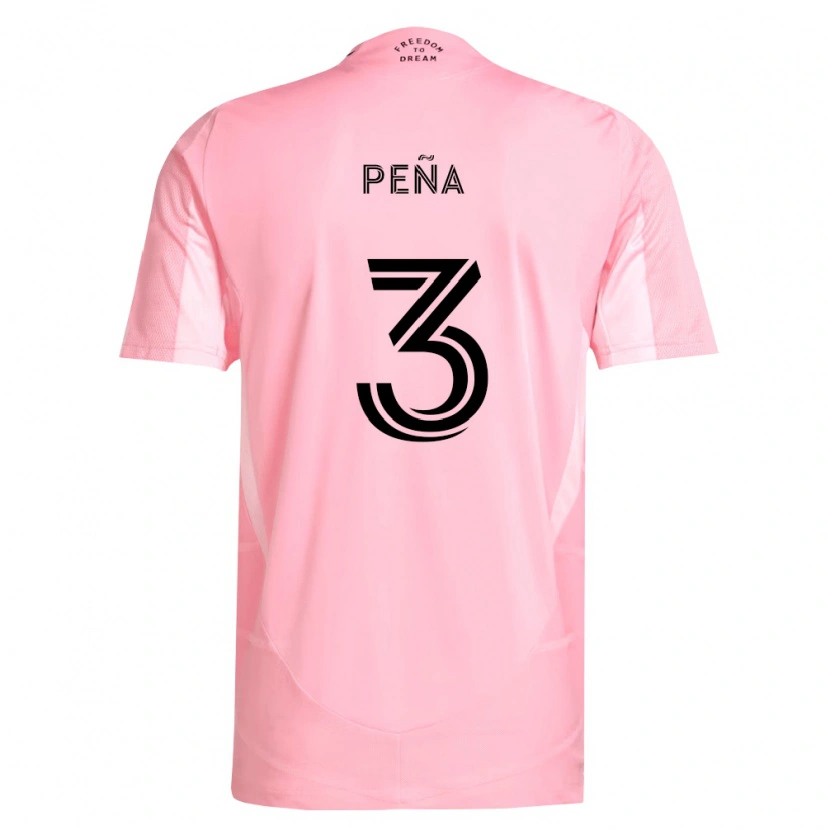 Danxen Niño Camiseta Luciano Pena #3 Rosa Negro 1ª Equipación 2026/27 La Camisa México