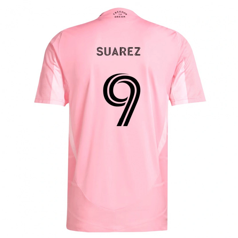 Danxen Niño Camiseta Luis Suárez #9 Rosa Negro 1ª Equipación 2026/27 La Camisa México