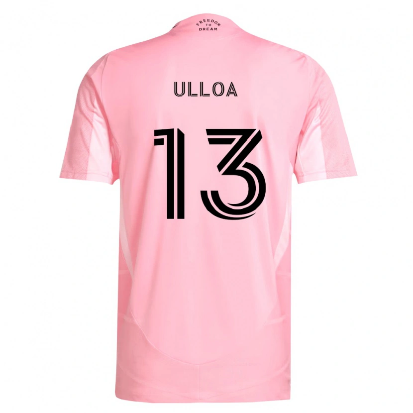 Danxen Niño Camiseta Víctor Ulloa #13 Rosa Negro 1ª Equipación 2026/27 La Camisa México